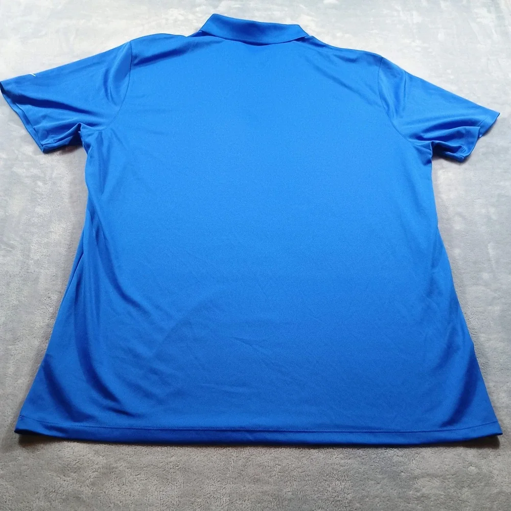 Nike Mens Golf Dri-FIT Polo Blue XL Standard Fit Embroidered Crest